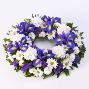 Classic Wreath Purple & White